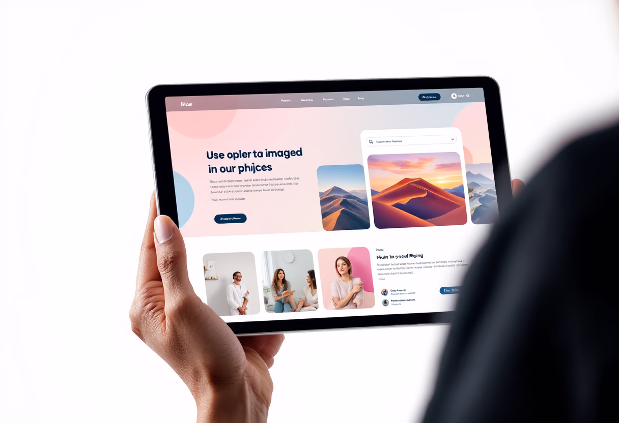 [digital project] image of digital artwork on a screen (for a graphic design studio)