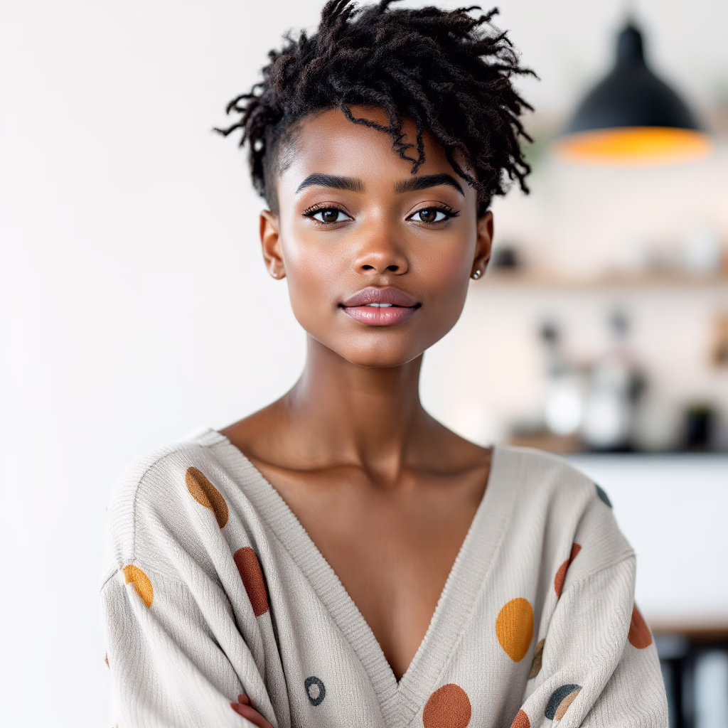 [headshot] image of customer (for a coffee shop & cafe)