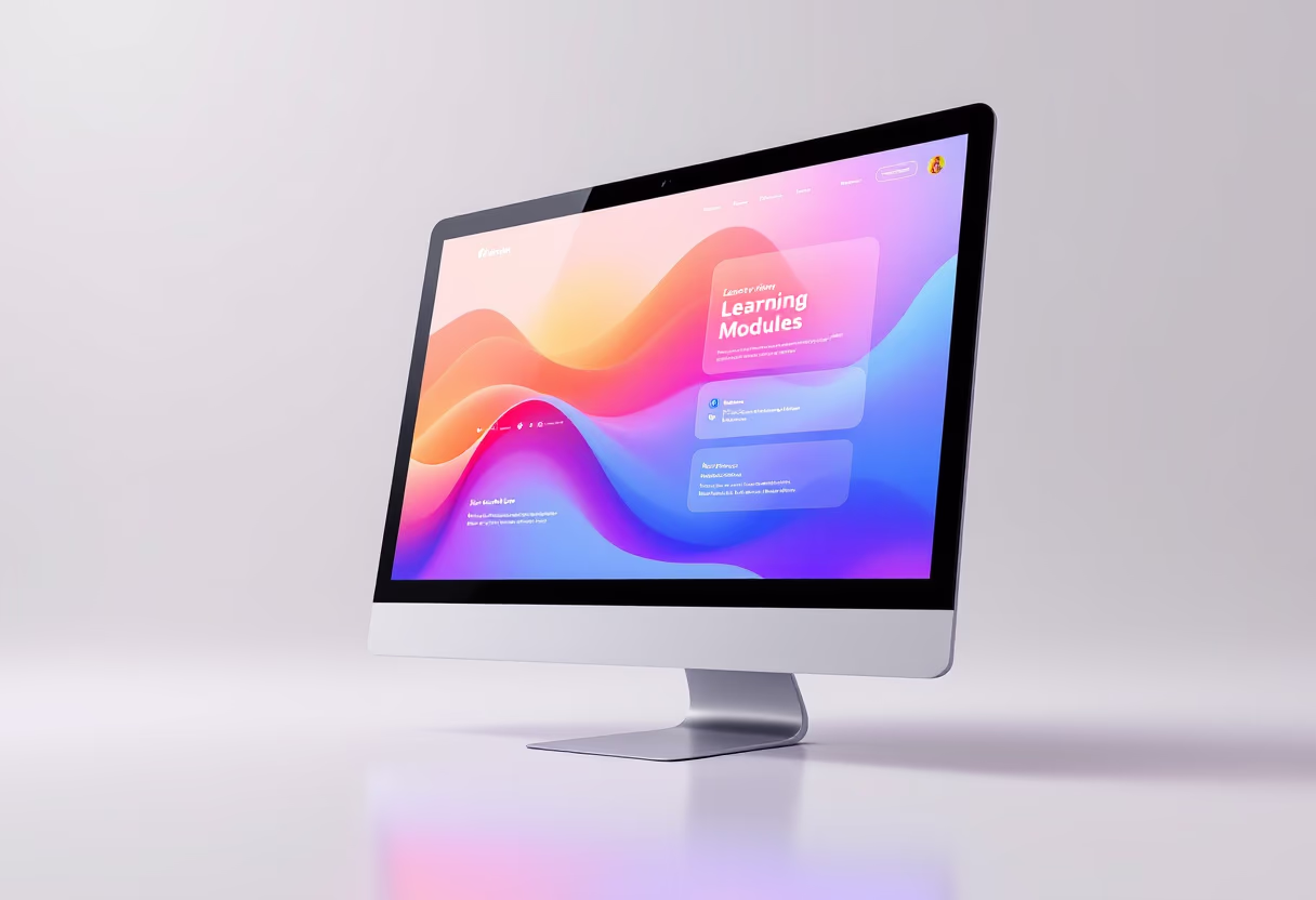 <subject>[interface] image of a screenshot of a learning module (for a edtech))</subject>