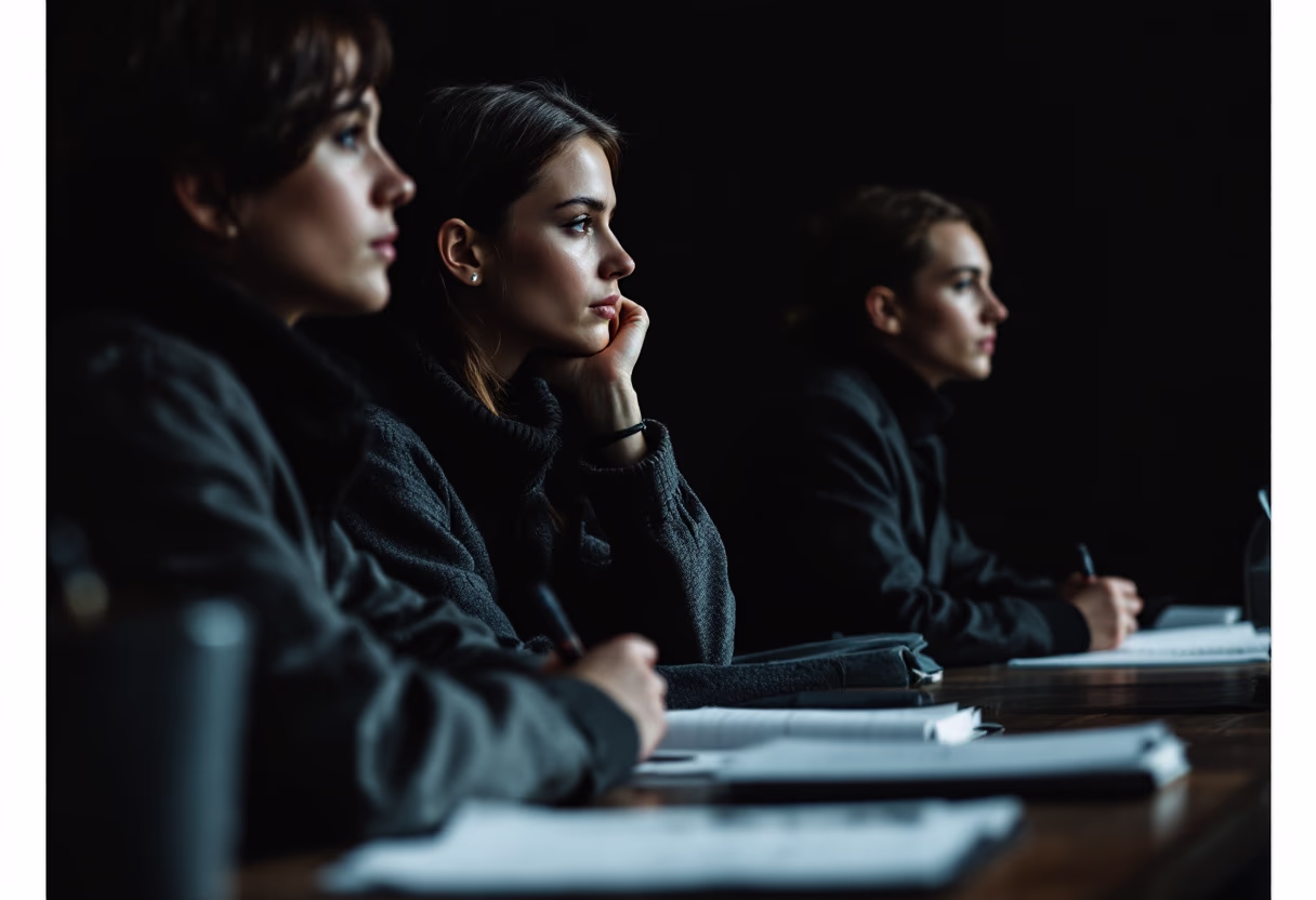 image of students attending a lecture (for a university)