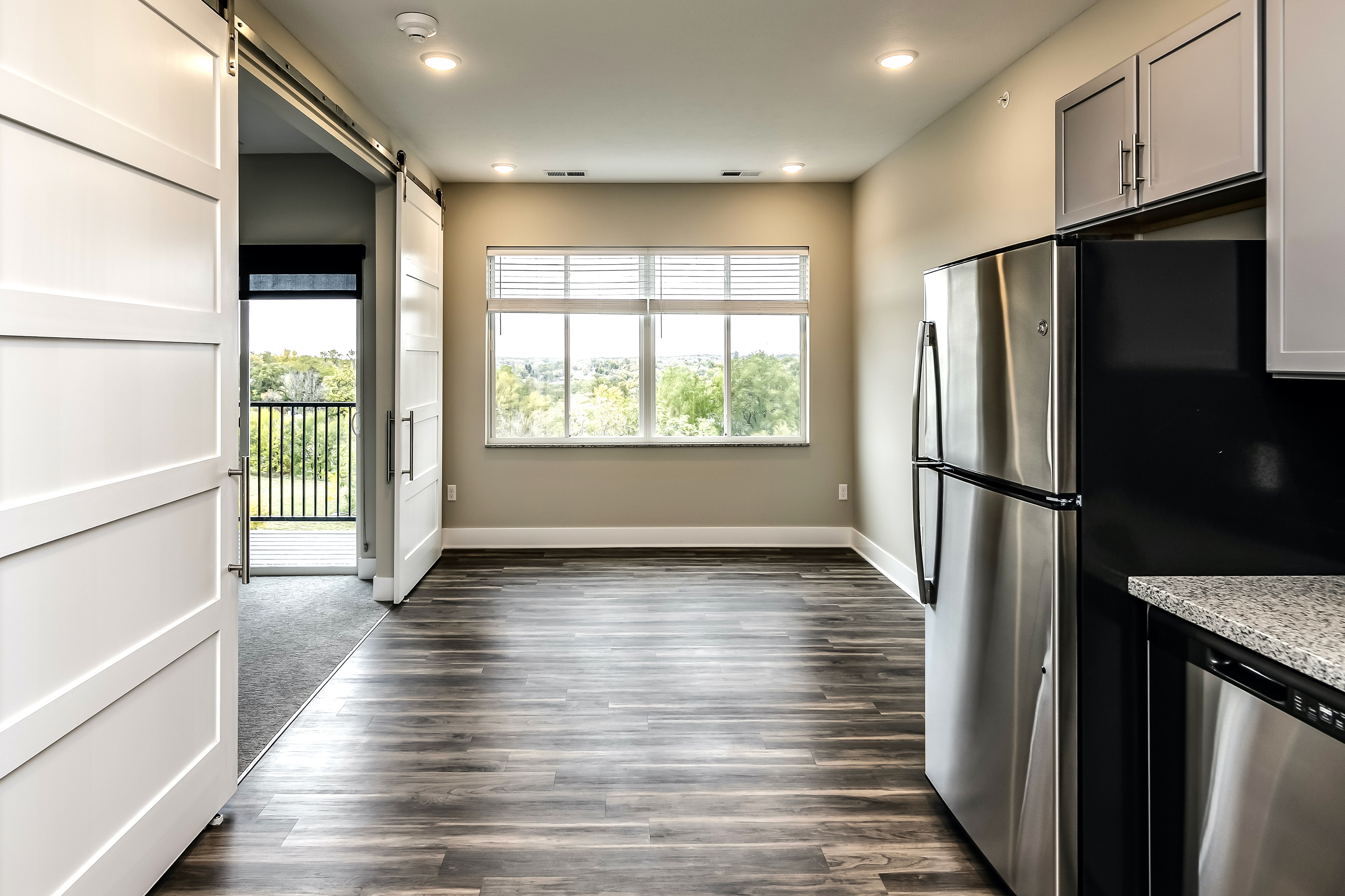 Kitchen and living room