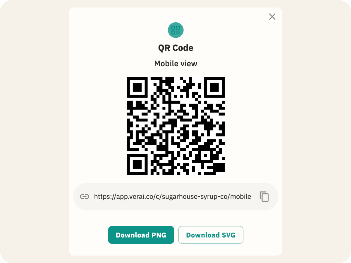 Brand Portal QR code for trade shows