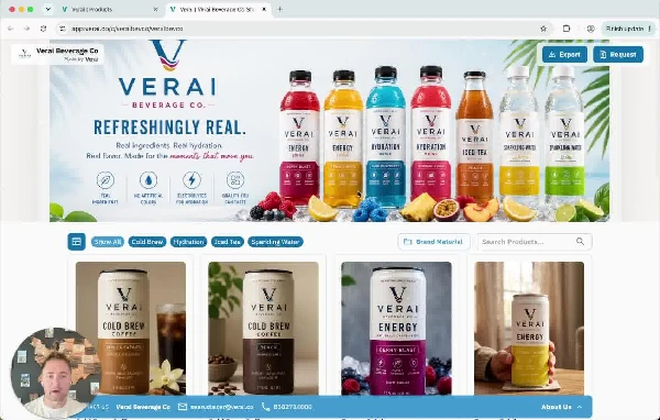 The Brand Portal: your branded catalog page, ready to send with one link.