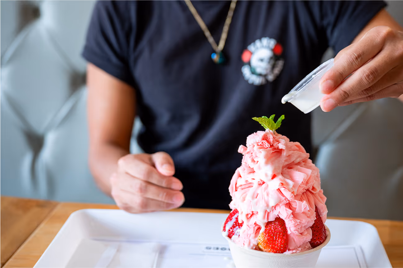 Oakobing bingsu franchise cafe interior