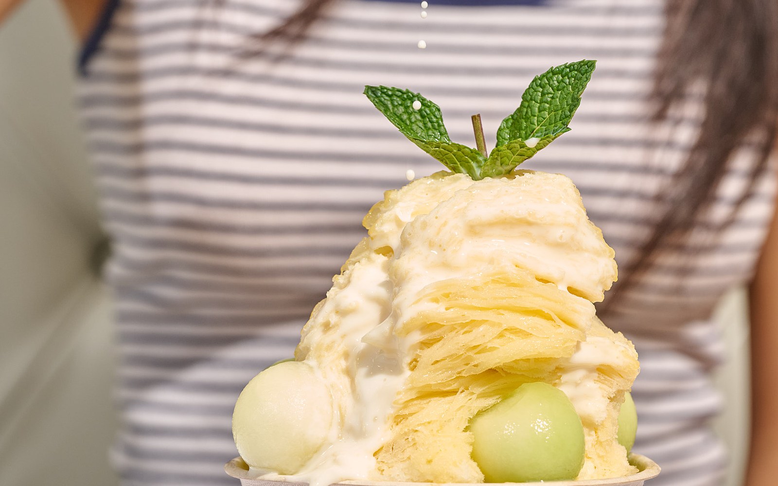Oakobing Korean bingsu - how to eat bingsu