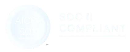 SOC 1 Compliant badge with a circular design and text on the right side.