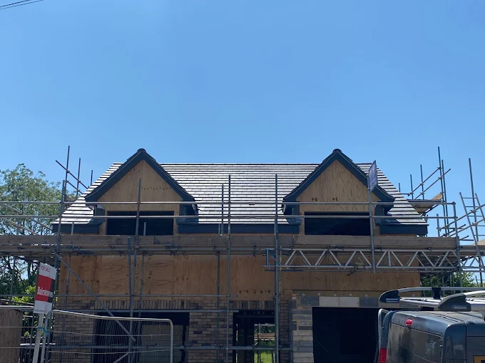 image of roof being repaired