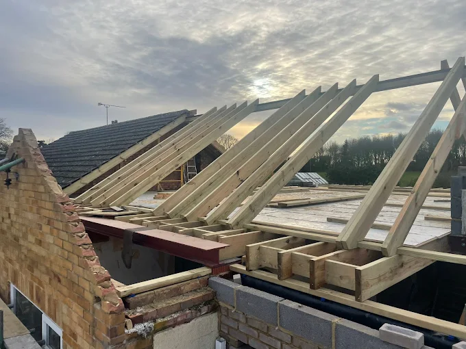 image of roofing contractor at work