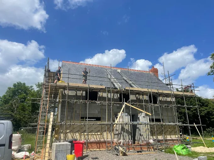 image of roof being repaired
