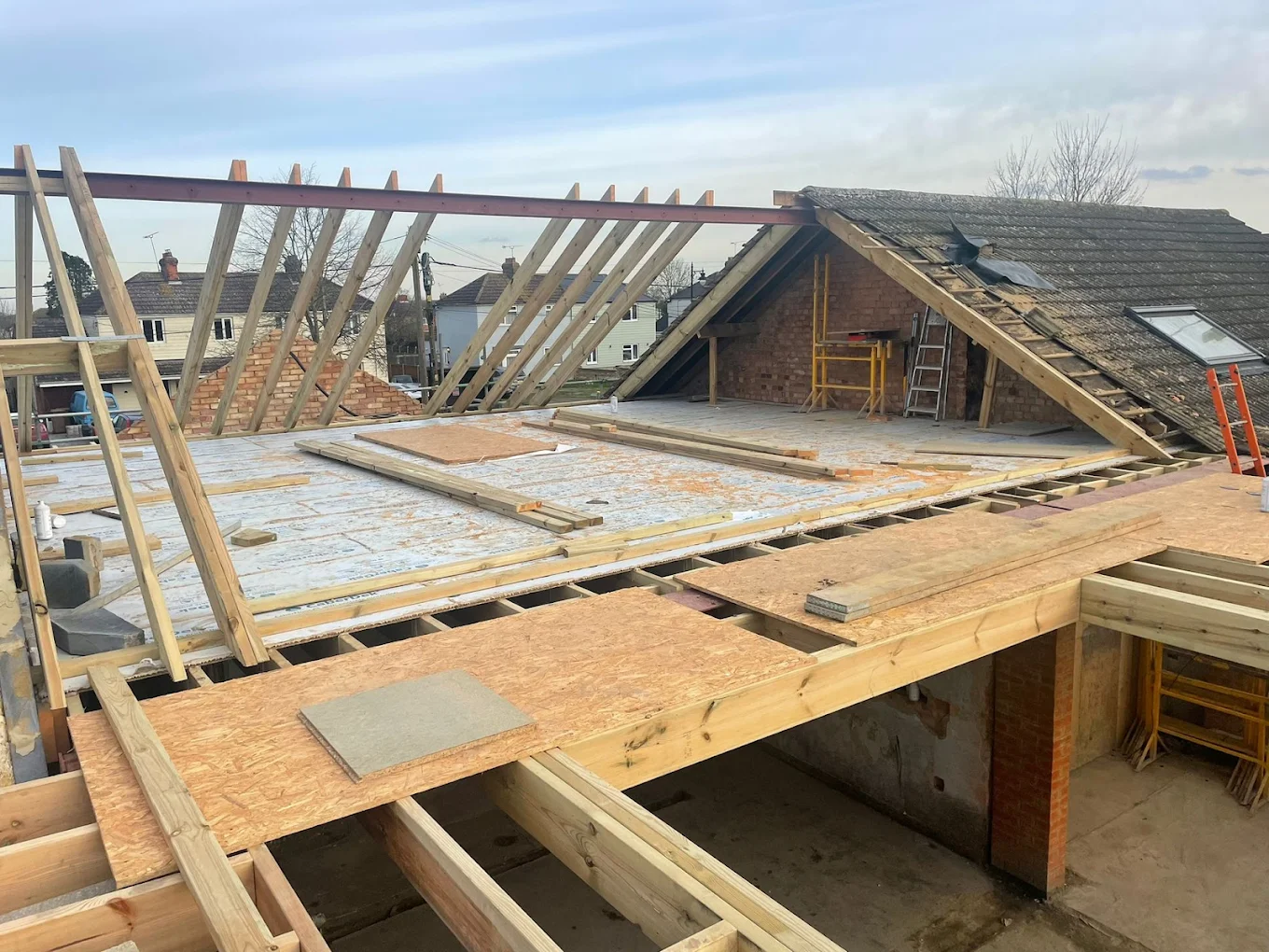image of roof being repaired