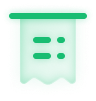 Receipt green.