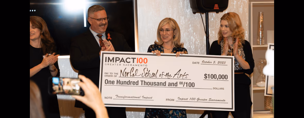 Volunteer days with NorCal School of the Arts, an Impact100 grant recipient