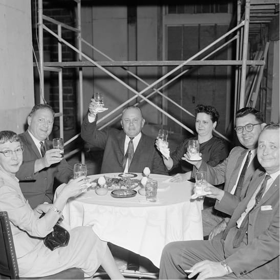 Historic Driskill Grill dining room celebration