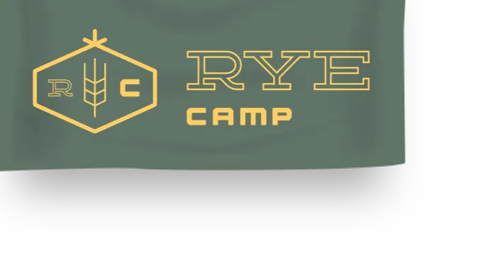 Rye Camp Logo on Flag