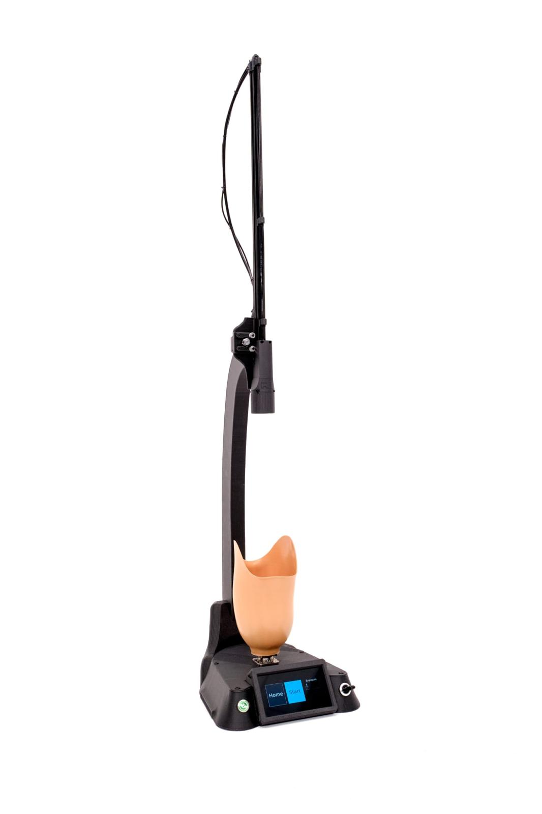 The Noura Scanner is a groundbreaking tool that allows you to capture the inner surface of a prosthetic hand cast or socket with ease. Within a few minutes you can capture any modifications you may have done to a test socket, or accurately capture your clinical hand skills from your cast.