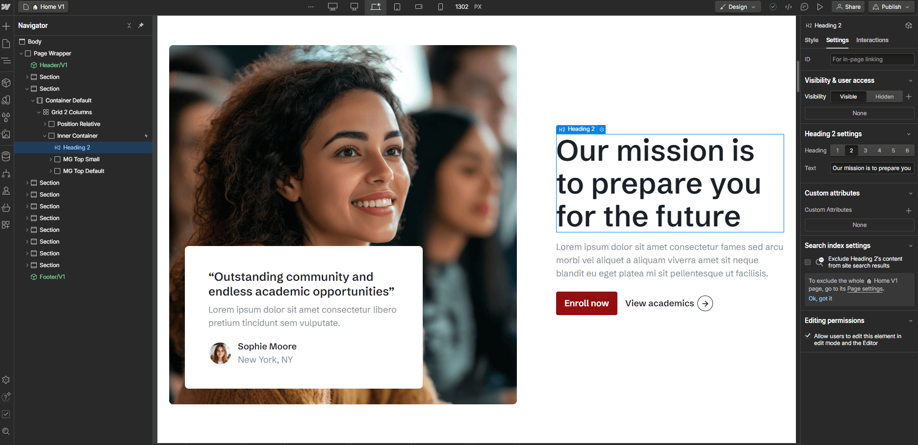 Start here Eduhub X Webflow Template And Ui Kit Static Content | Brix Template
