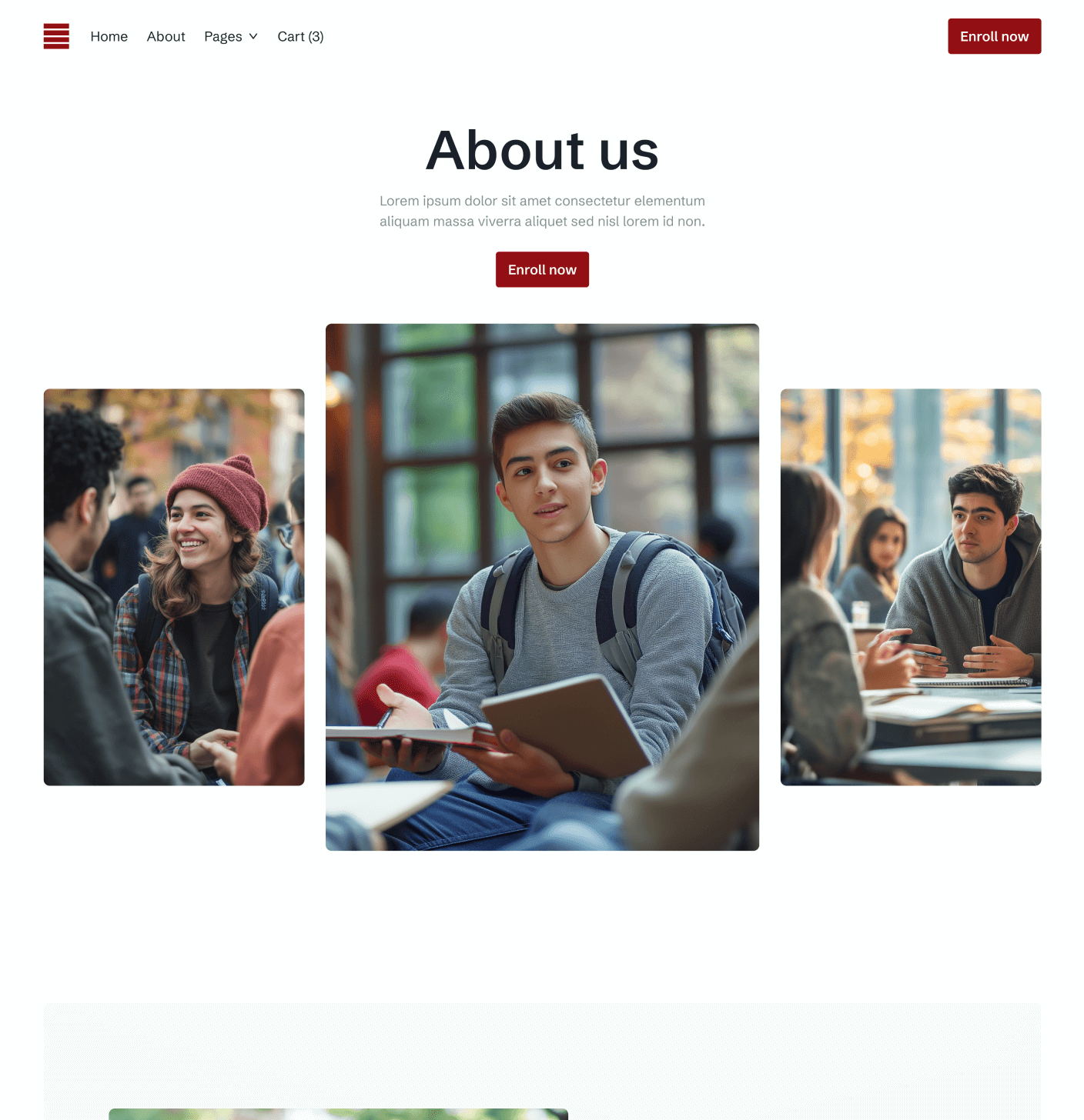 Main About Eduhub University Webflow Template | BRIX Template
