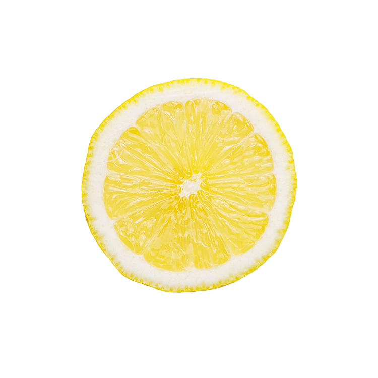Fresh lemon sliced