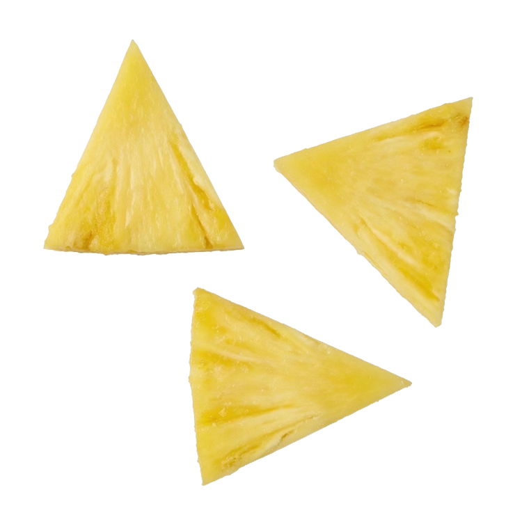 Fresh pineapple chunks