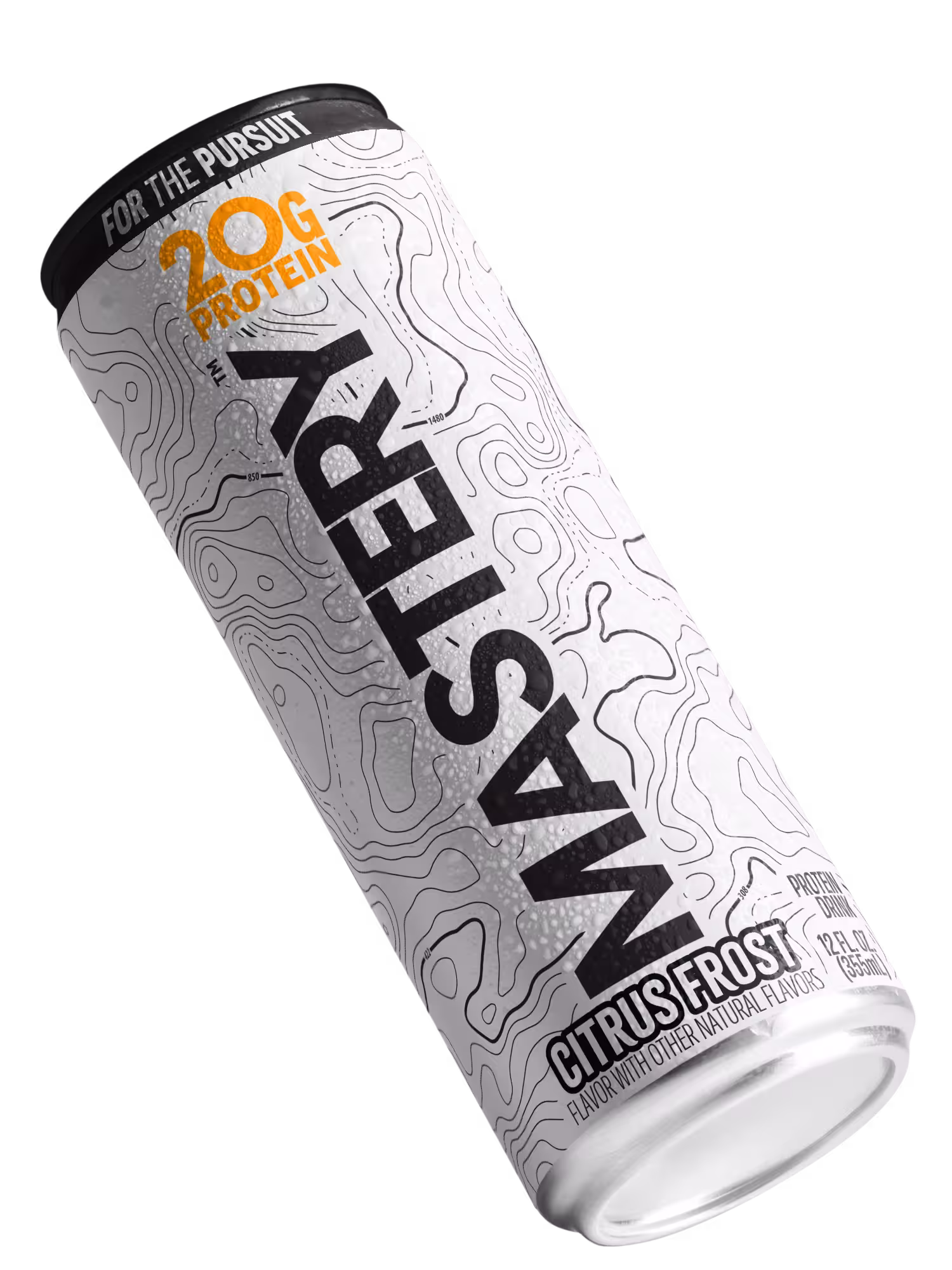 MASTERY Citrus Frost flavored carbonated protein drink can