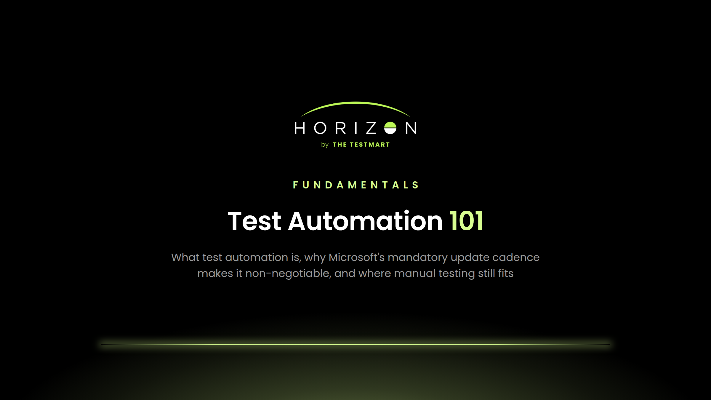 Test Automation 101
