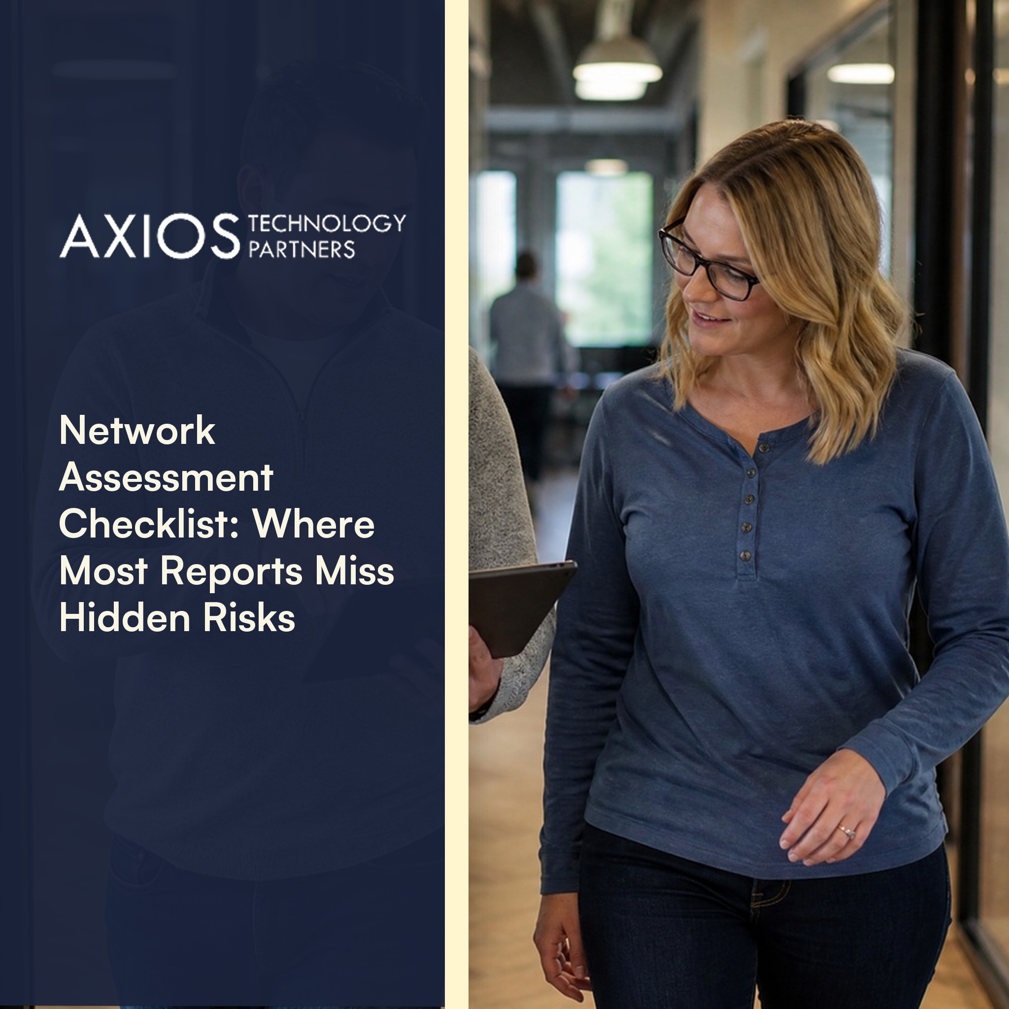 Network assessment checklist with hidden risks highlighted