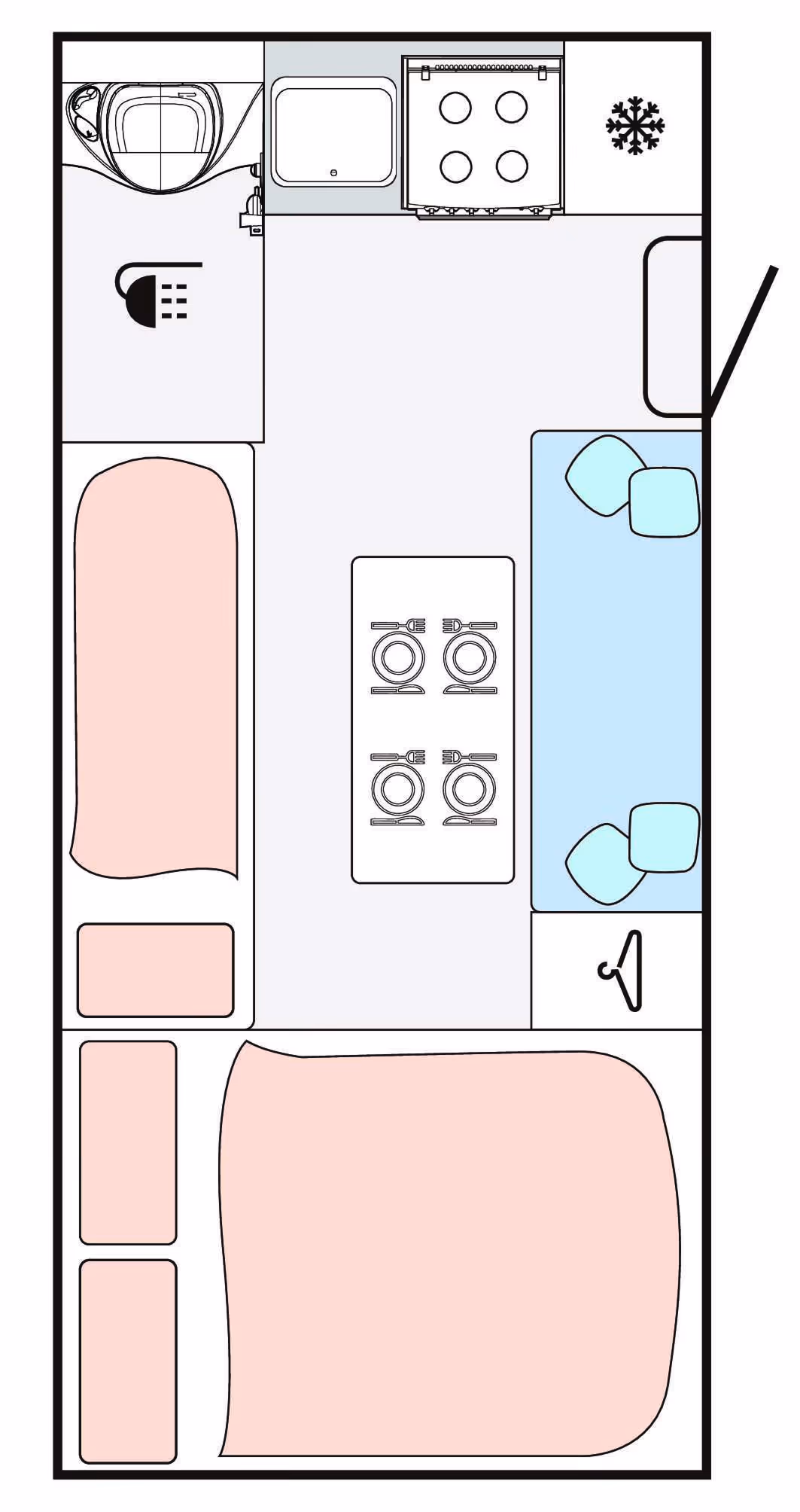 490 BLACKHAWK FAMILY BUNK LAYOUT 1