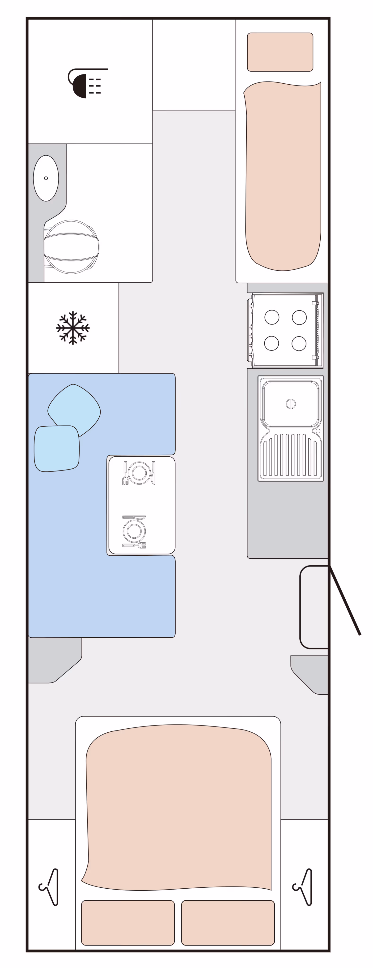 660 BLACKHAWK FAMILY BUNK LAYOUT 1