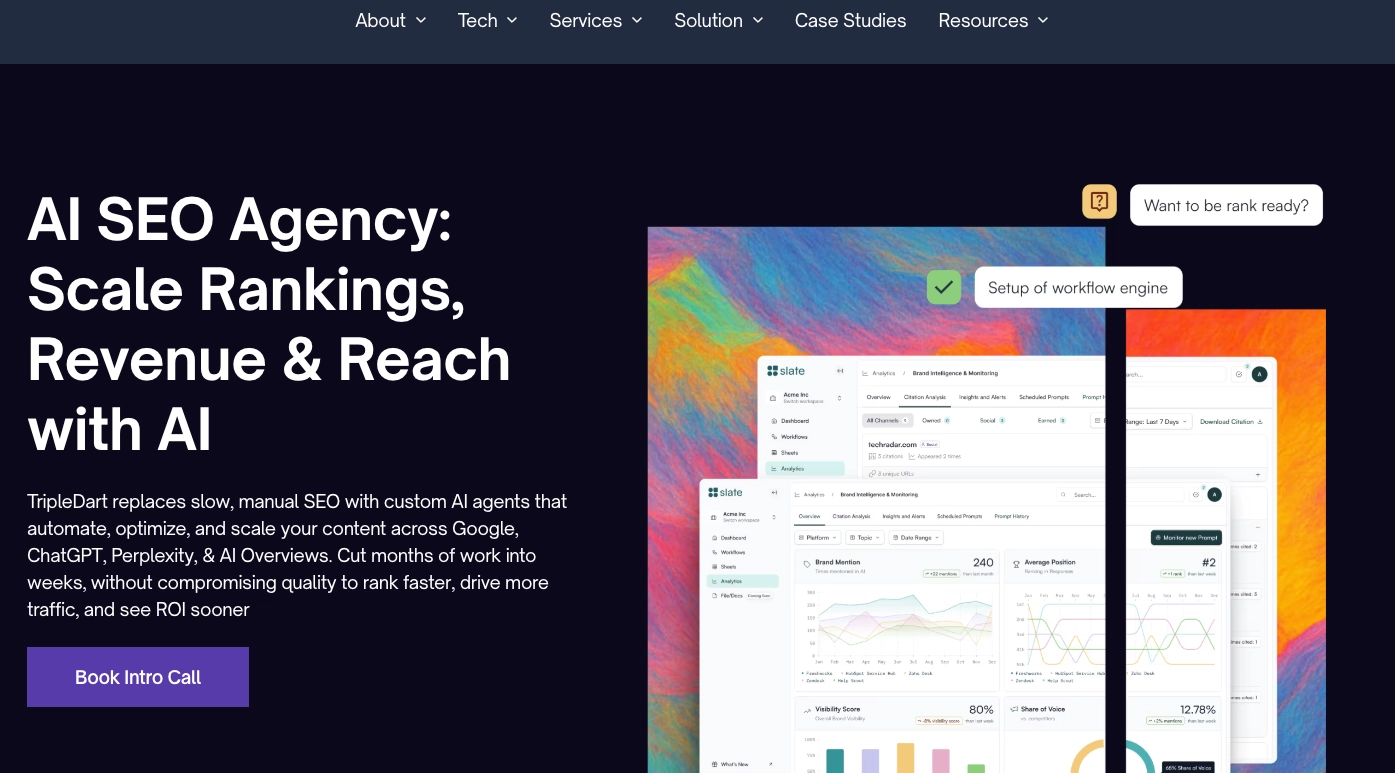 TripleDart — Best for SaaS wanting multi-channel growth with SEO as one lane