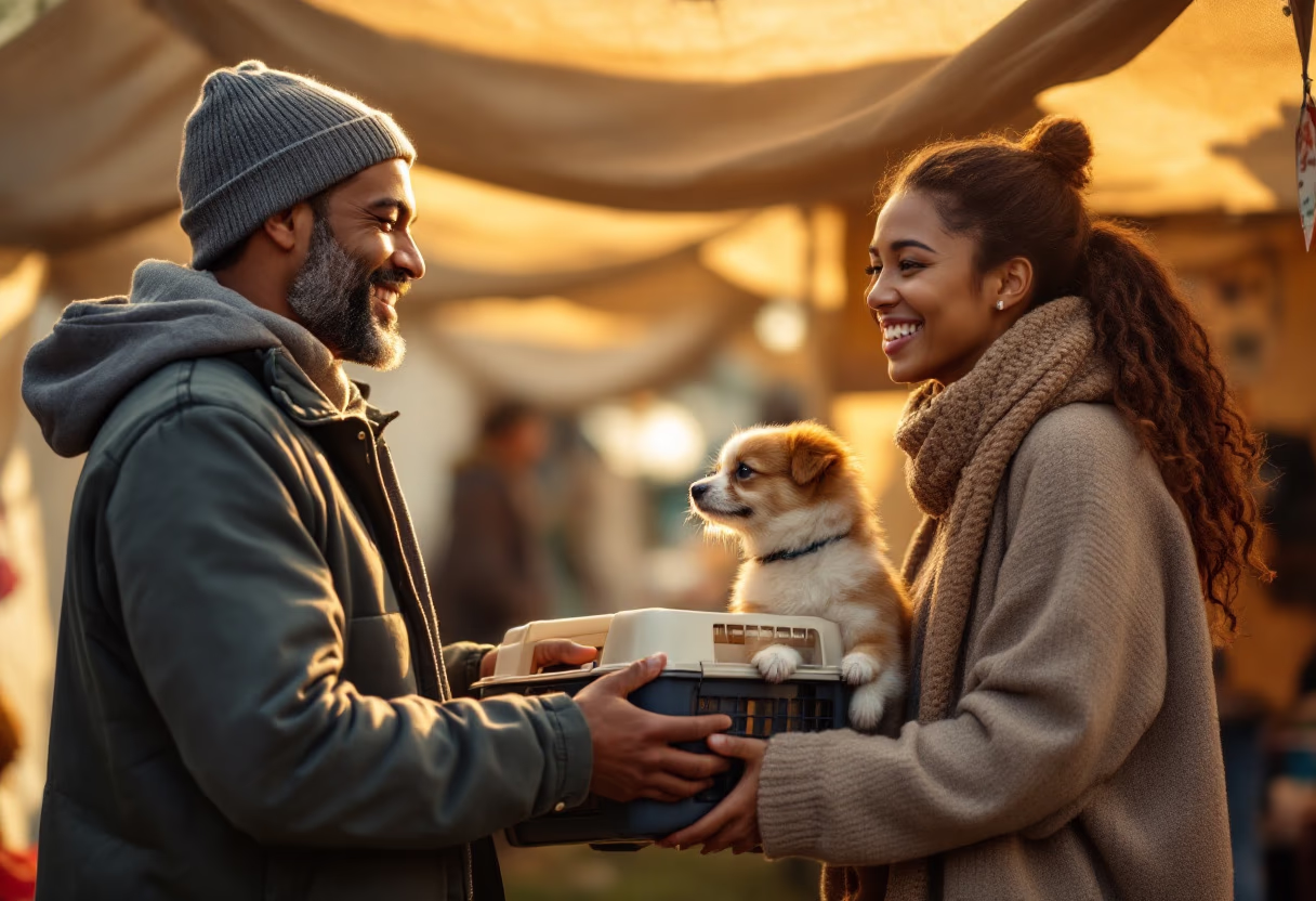image of adoption process in action for animal welfare nonprofit