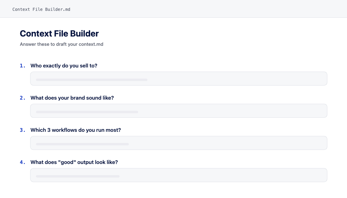 Context File Builder template