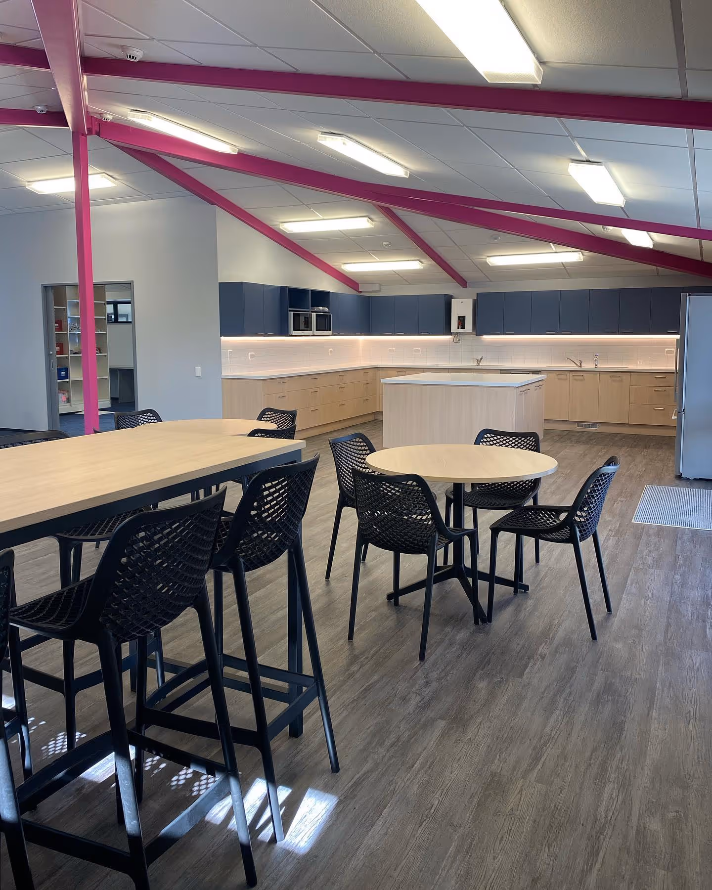 A Bright and Beautiful Staff Room for a Local School