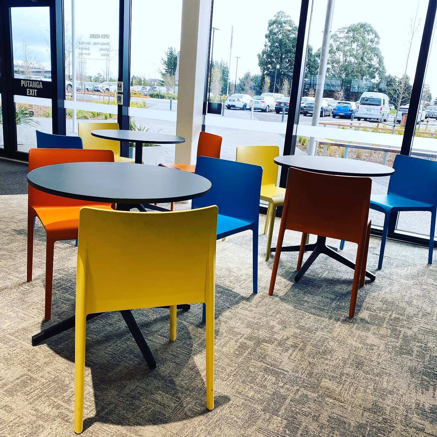 Volt Chairs and Ypsilon Tables at a Newly Opened Café