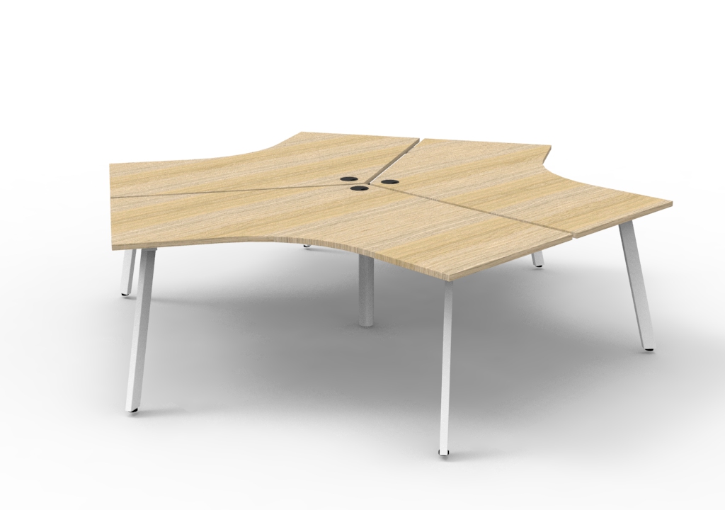 Infinity 120 Degree Workstation – Eternity Leg