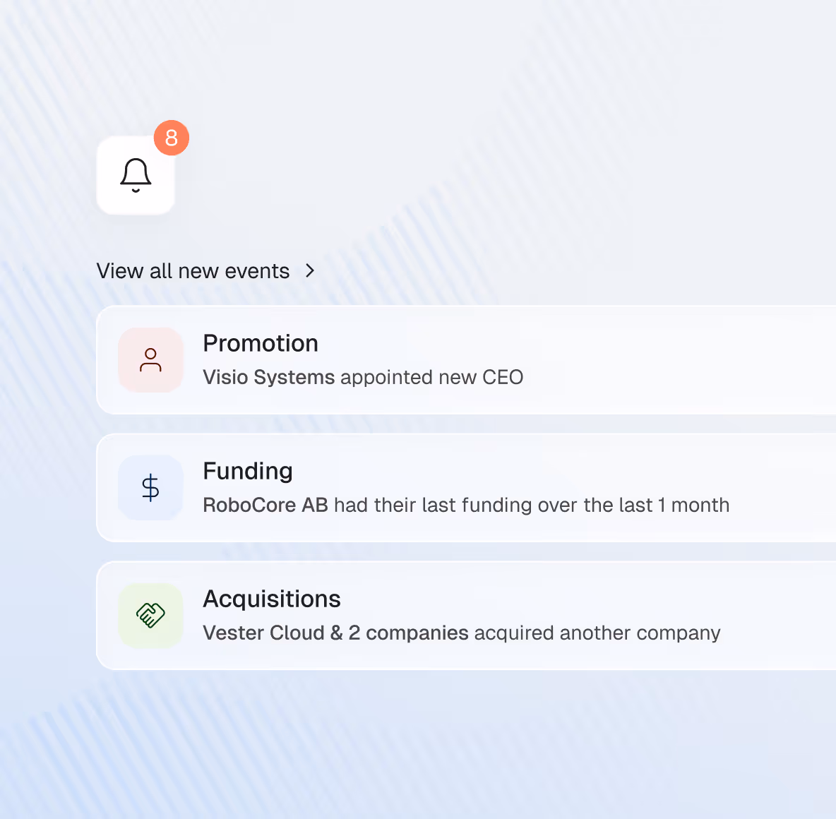 Inven interface — intent signals before anyone else acts