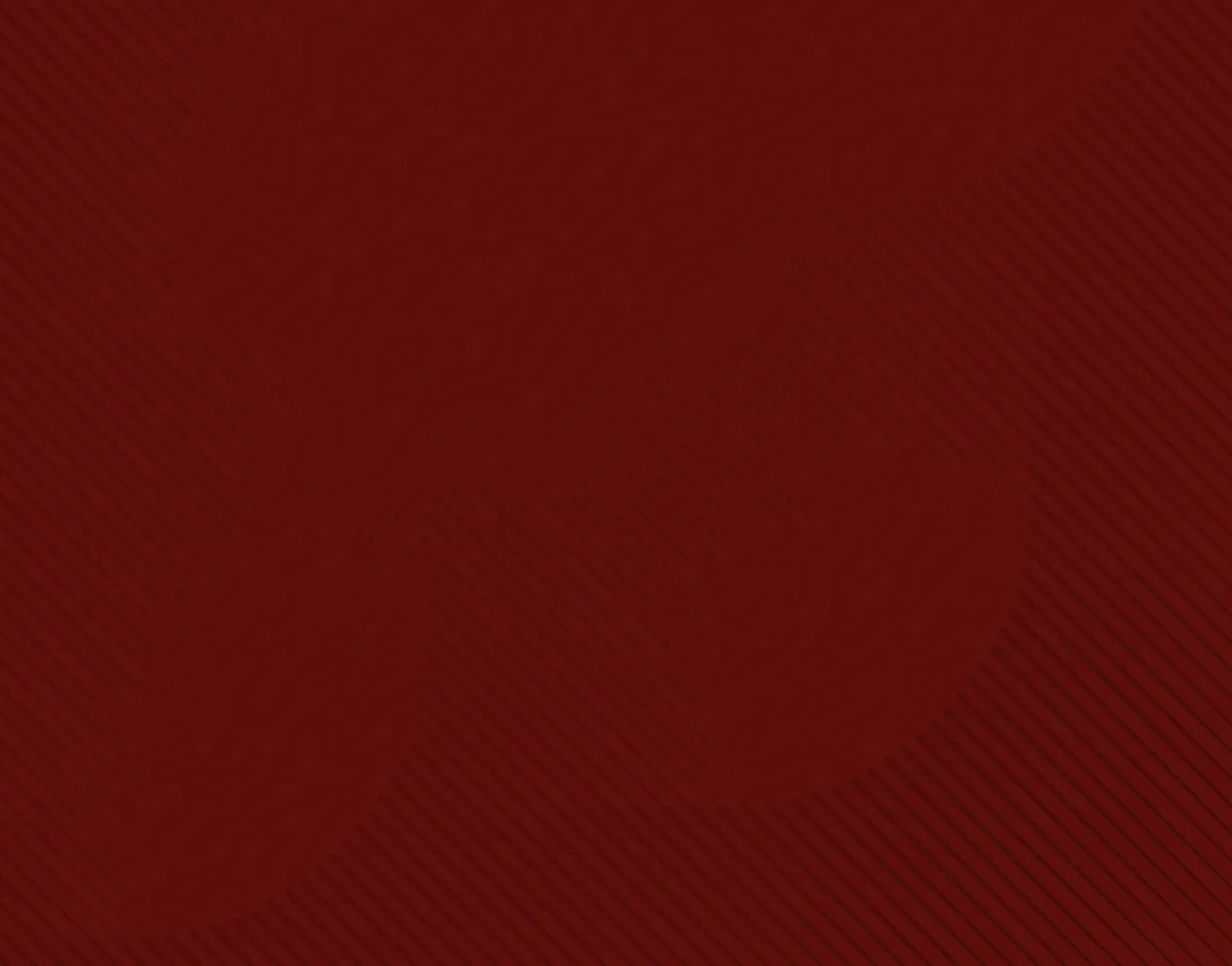 Maroon background with subtle diagonal stripes and a faint circular pattern.