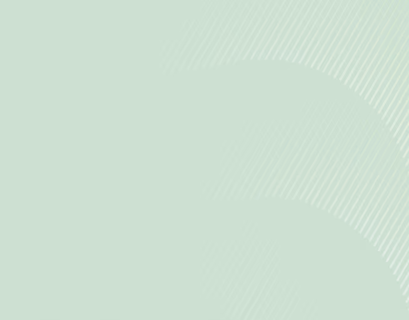 Abstract pale green background with curved lines and diagonal stripes pattern.