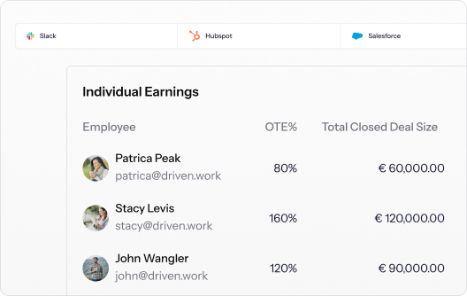 Driven plan builder: a compensation plan typed in plain language, with ARR, quota and payout calculated