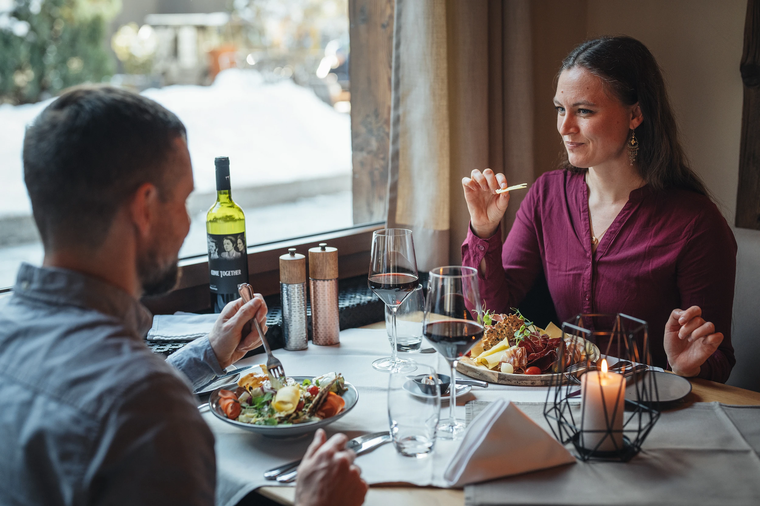 Gericht im Restaurant PeakFine im Alpen Resort Zermatt