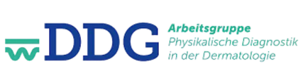 Logo der Arbeitsgemeinschaft für physikalische Diagnostik in der Dermatologie, kurz ApDD.