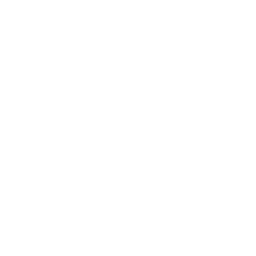 White user profile icon with a checkmark on a black background.