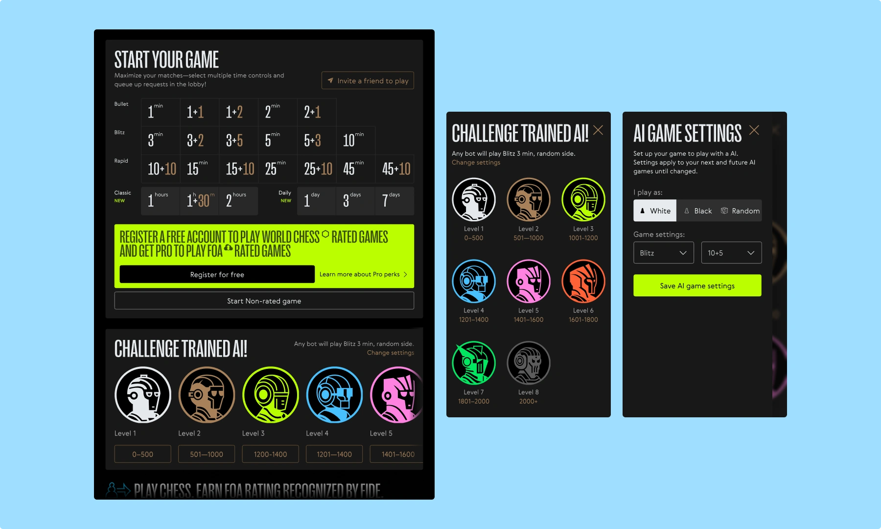 Mobile UI wireframes demonstrating the transition from horizontal grid columns to separate category tabs and collapsible menu sections to save vertical screen space.