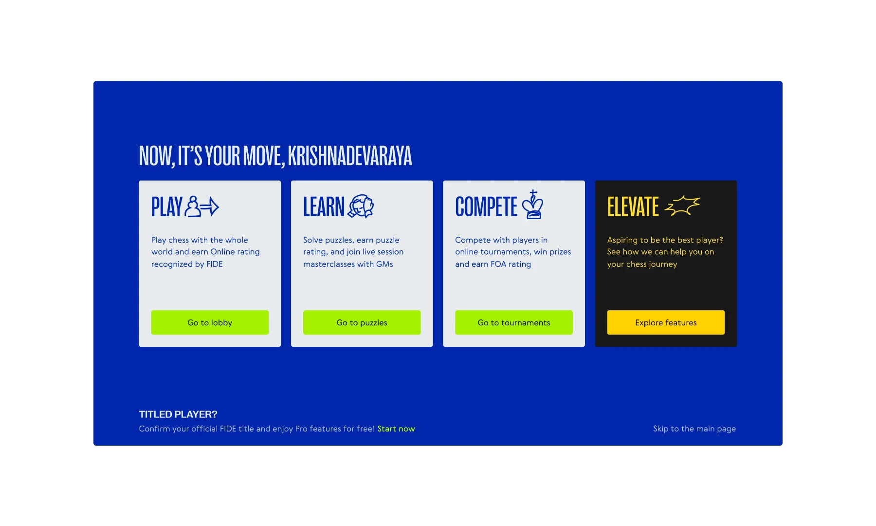 Clean form design layout for the streamlined experience step, showing simplified federation and inclusive gender selection inputs.