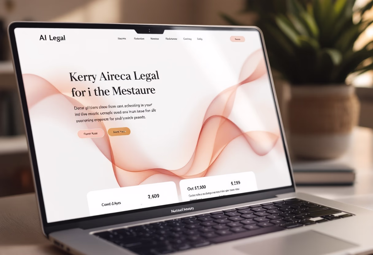 [digital project] a website homepage design (for an ai legal tech company)