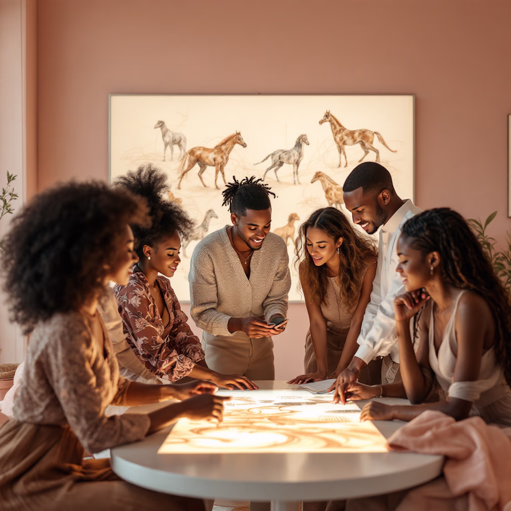 [team] image of teamwork in the studio (for a graphic design studio)