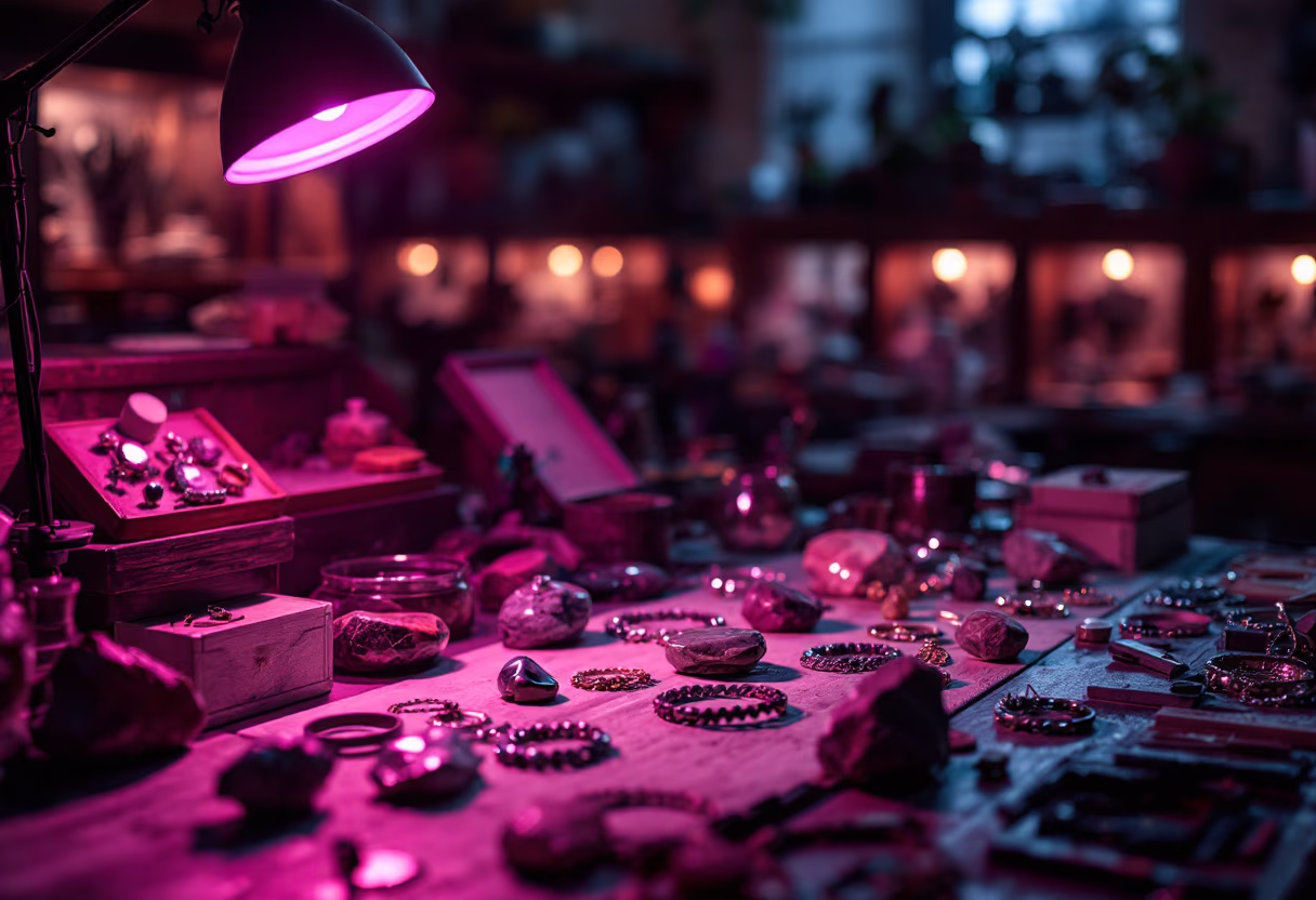 [background image] image of jewelry workshop