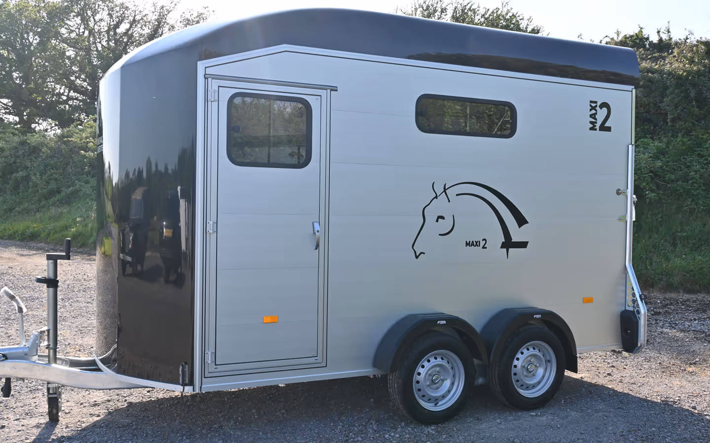 Cheval Liberte Maxi2 Two Horse Trailer Grey 006239