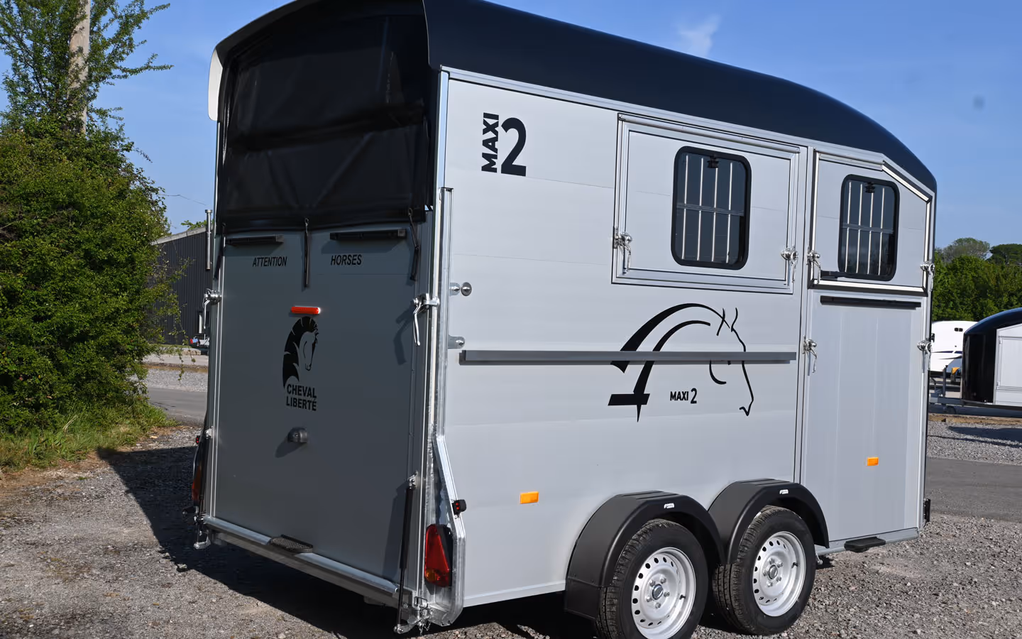 Cheval Liberte Maxi2 Two Horse Trailer Grey 006239