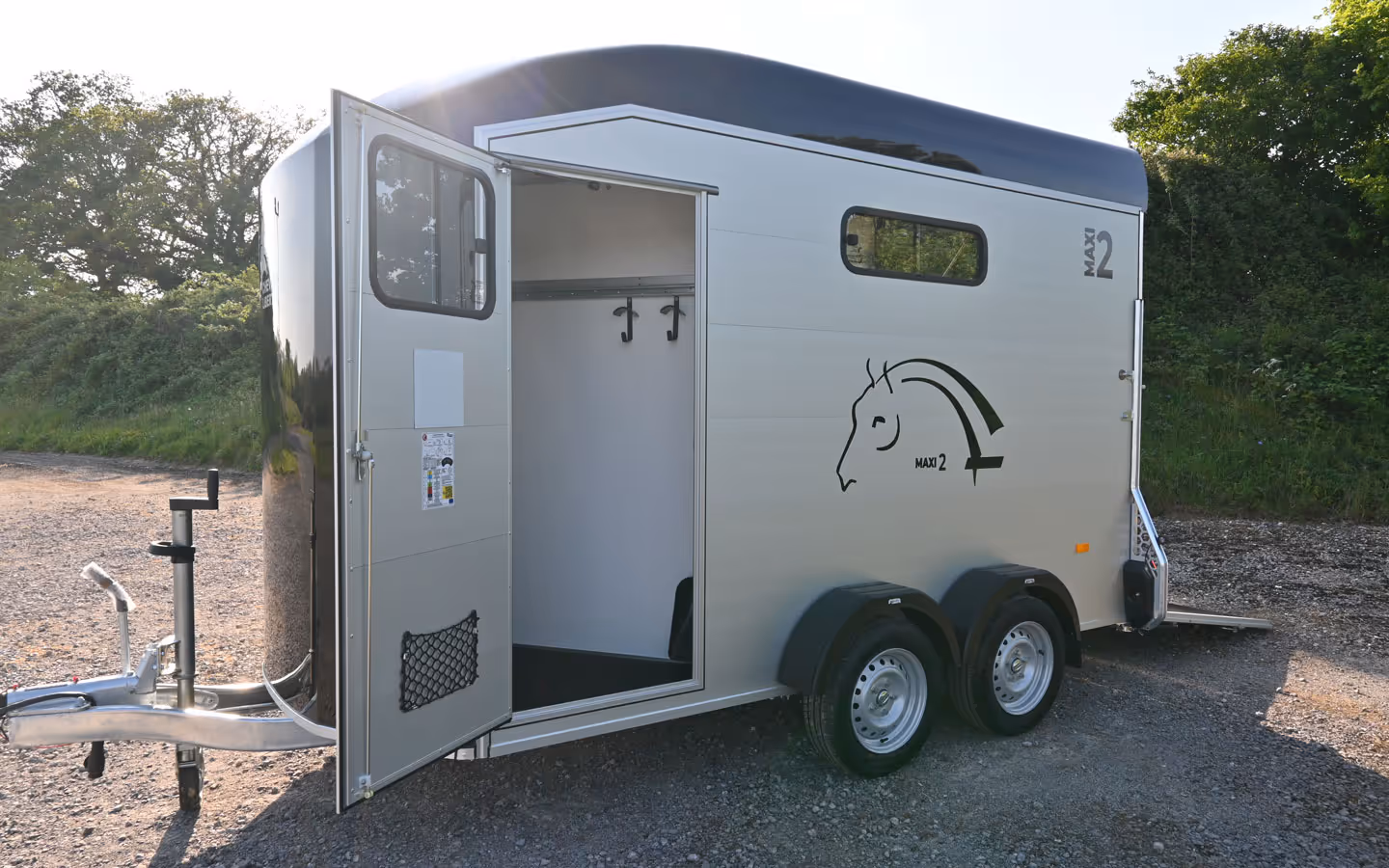 Cheval Liberte Maxi2 Two Horse Trailer Grey 006239