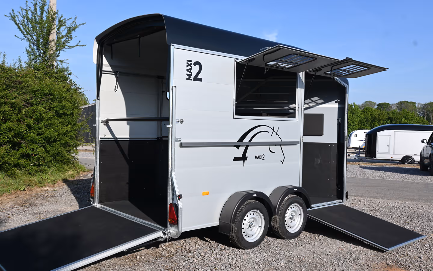 Cheval Liberte Maxi2 Two Horse Trailer Grey 006239